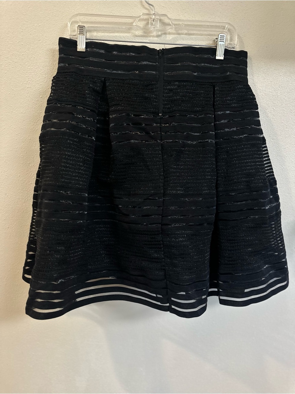 torrid Black Striped Circle Skater Skirt